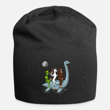 Alien Unicorn Bigfoot Riding Loch Ness 